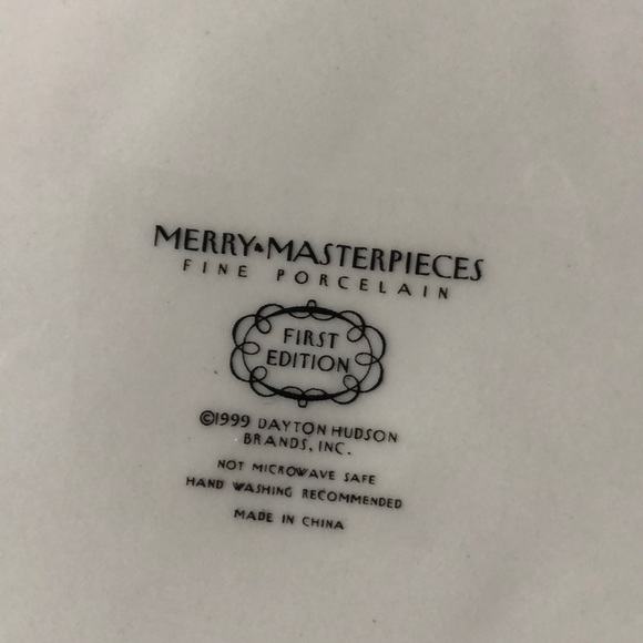 Dayton Hudson 1st Ed MERRY MASTERPIECES Leaning Tower of Pisa PORCELAIN 8” Plate - Picture 3 of 4